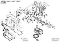 Bosch 0 603 933 263 PBM 7,2 VS-1 Cordless Drill 7.2 V / GB Spare Parts PBM7,2VS-1